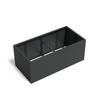 Aluminium plantenbak 200x100x80cm - Zonder bodem, 100 cm of meer, Nieuw, Metaal, 60 cm of meer