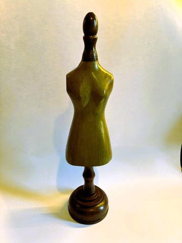 Mannequin - Manichino vintage - geschilderd hout, Antiquités & Art