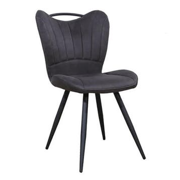 Stoelen | GIBSON | Microvezel/Metaal | Anthracite | Zwarte, Verzenden