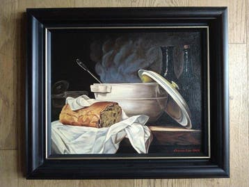 Annemie Lescouhier (1951) - Stilleven met Brood, Antiek en Kunst