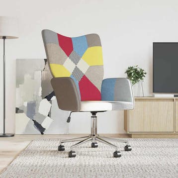 vidaXL Relaxstoel patchwork stof, Verzenden, Nieuw