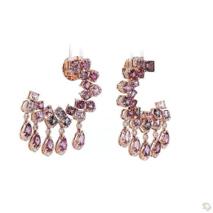 Boucles doreilles tendance - 14 carats Or rose - 7.97ct., Bijoux, Sacs & Beauté, Bijoux anciens