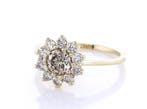 Zonder minimumprijs - Ring - 14 karaat Geel goud - 0.92ct.