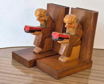 Boekensteunen (2) - Hout - Amsterdamse school