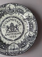 Tegel - Herinneringsbord Olympiade 1928 - Société Céramique, Antiek en Kunst