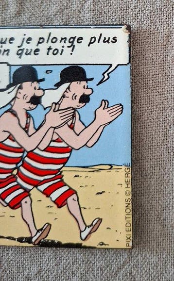 Tintin - Magnet émaillé Pixi 70010 Dupont(d) En Maillot-, Livres, BD