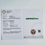 Bague déternité - 14 carats Or blanc - 1.26ct. tw. Émeraude
