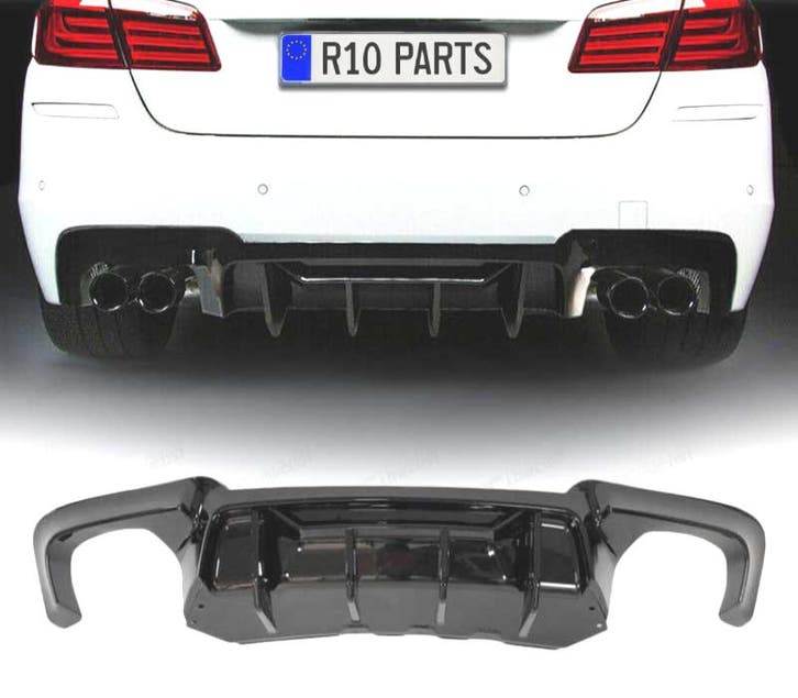 DIFFUSEUR ARRIÈRE BMW F10 F11 LOOK M COMPETITION NOIR BRILLA, Auto-onderdelen, Carrosserie, Verzenden