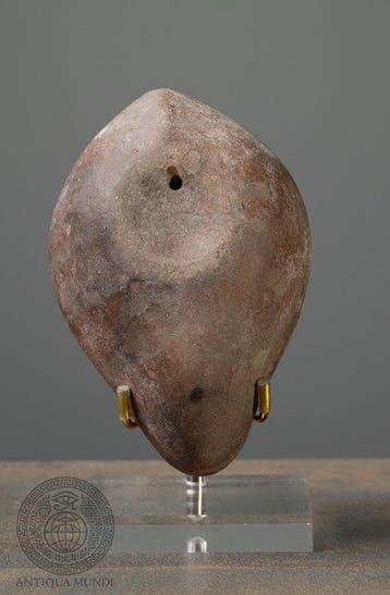 Romeinse keizertijd Terracotta Oude terracotta-olielamp - 12, Antiek en Kunst