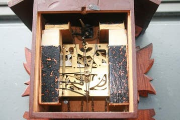 Pendule à coucou - Bois, Cuivre - 1960-1970, Antiquités & Art, Antiquités | Horloges
