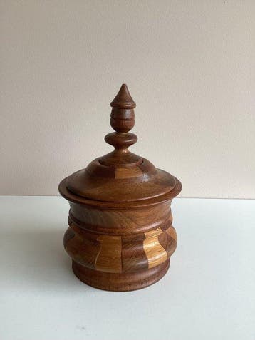 Tabakspot - Biedermeier - Walnoot, Esdoorn