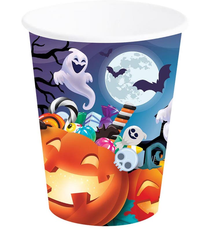 Halloween Bekers Pompoenen 240ml, Hobby & Loisirs créatifs, Articles de fête, Envoi