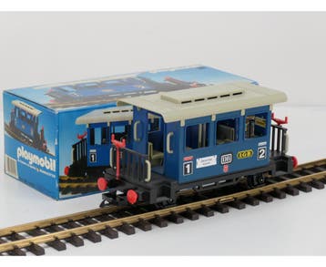 Playmobil 4100 Personenrijtuig DB blauw (Personen wagons), Hobby en Vrije tijd, Modeltreinen | Overige schalen, Ophalen of Verzenden