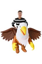 KIMU® Opblaas Kostuum Griffioen Adelaar Opblaasbaar Pak Voge, Ophalen of Verzenden, Nieuw