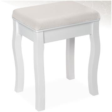 Hocker voor makeup-tafel rozenpatroon - wit, Handtassen en Accessoires, Uiterlijk | Cosmetica en Make-up, Verzenden, Nieuw