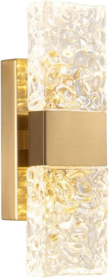 Vintage Kristal Wandlamp Goud | Tweede kansje, OP = OP!, Huis en Inrichting, Verzenden, Gebruikt, Overige materialen, Vintage/Modern