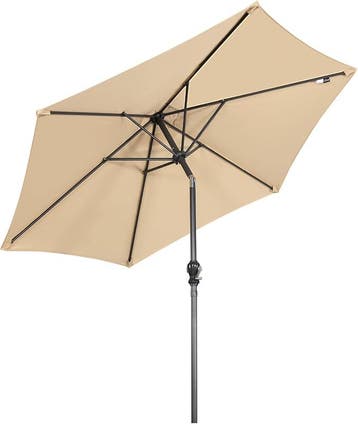2dekans | Angel Living Parasol Ø250 cm - Kantelbaar - Beige, Ophalen of Verzenden