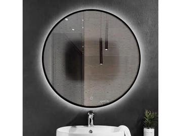 Veiling - Badkamerspiegel - 60x60 - LED Verlichting - Zwart, Bricolage & Construction, Sanitaire