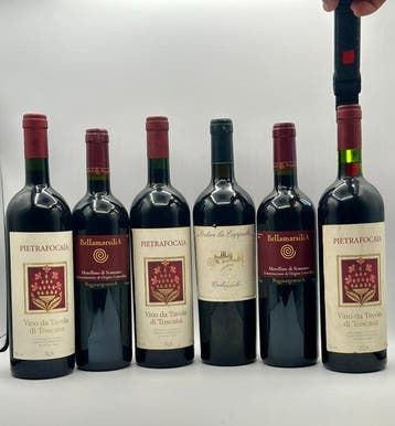 1993 x3 Pietrafocaia, 2003 x2 Bellamarsili, 1996 Podere la, Nieuw