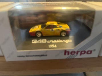 Herpa 1:87 - Model coupé (25) - Ferrari 348 Challenge,, Hobby en Vrije tijd, Nieuw