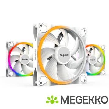 Be quiet! LIGHT WINGS White 140mm PWM Triple-Pack, Verzenden, Nieuw