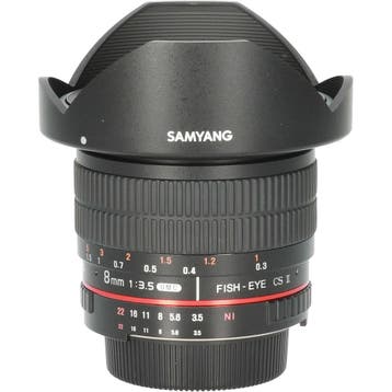 Samyang 8mm f/3.5 Fisheye IF MC CS-II Nikon CM7448, Ophalen of Verzenden, Gebruikt, Overige typen
