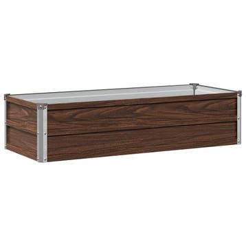vidaXL Verhoogde Tuinbak Zwart 100 x 40 x 24 cm koudgewalst, Verzenden