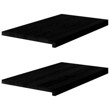 vidaXL Vensterbanken 2 st 70x40x2 cm massief eikenhout, Verzenden, Nieuw