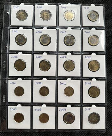 San Marino. Euro 2002/2022 (144 coins) (Zonder minimumprijs), Postzegels en Munten