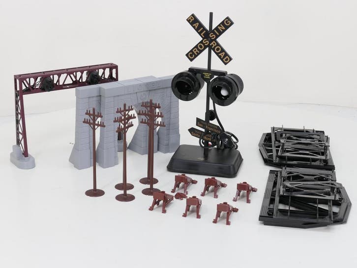 Schaal 0 scenery set met extras #8454 (0 (1:45)), Hobby en Vrije tijd, Modeltreinen | Overige schalen, Brug, Tunnel of Gebouw