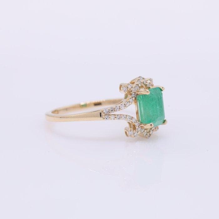 Zonder minimumprijs - Ring - 14 karaat Geel goud - 1.51ct., Bijoux, Sacs & Beauté, Bagues