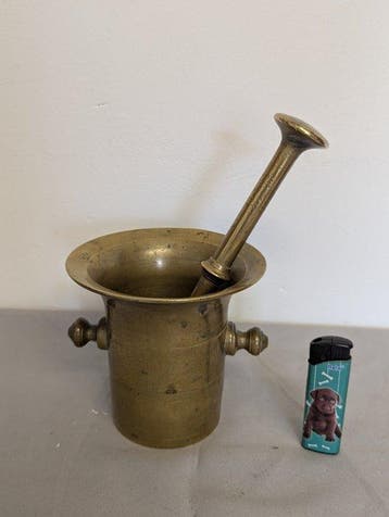 Mortier et pilon - Bronze - Mortier avec pilon