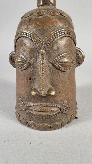 Bronzen bel - Ife - Benin-Nigeria, Antiek en Kunst