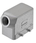 Harting 10B Zij-Ingang Kap M20 Aluminium - 19300101520, Verzenden