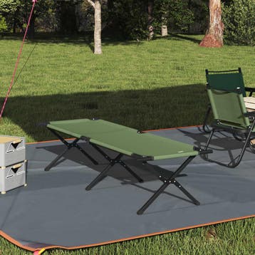 vidaXL Opvouwbaar Campingbed Groen 193 x 69 x 45 cm Oxford, Verzenden