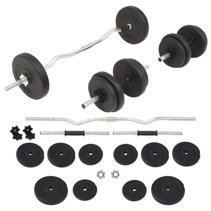 vidaXL Halterset 30 kg, Sports & Fitness, Équipement de fitness, Envoi