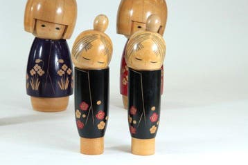 Creatieve Kokeshi-poppen door Sato Suigai () – Winnaar