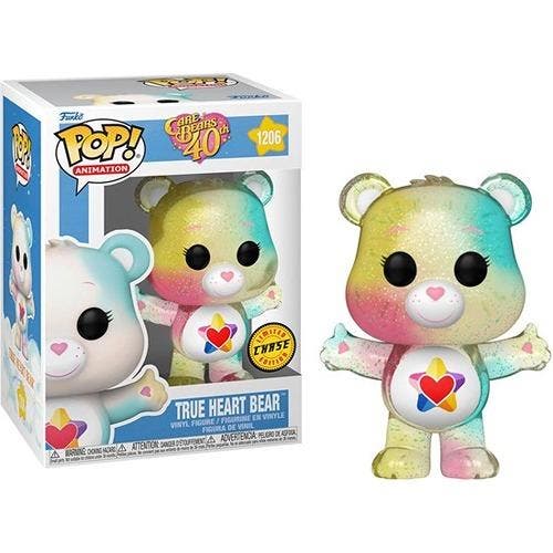 Funko Pop! Care Bears 40th - True heart bear #1206  Chase, Collections, Jouets miniatures, Envoi