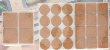 Set van 28 meubelglijders voor vloerbescherming (kurk), Verzenden, Nieuw