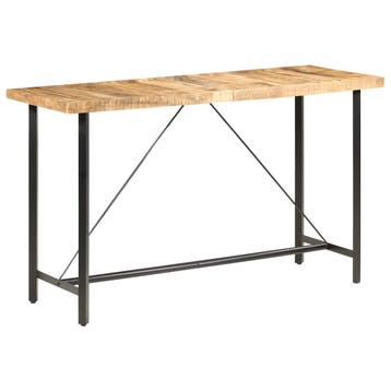 vidaXL Bartafel 180x70x107 cm ruw mangohout, Verzenden, Nieuw