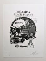 Shepard Fairey (OBEY) (1970) - Skull of a black planet