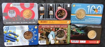 België. 2 Euro 2018/2025 (6 coincards) (Zonder minimumprijs)