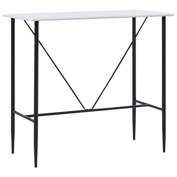 vidaXL Bartafel 120x60x110 cm MDF wit, Maison & Meubles, Tables | Tables à manger, Envoi