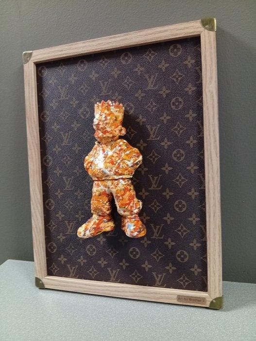 Brother X - Framed urban Bart Simpson by Louis Vuitton, Antiek en Kunst, Kunst | Designobjecten
