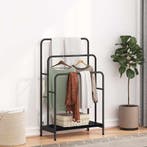 vidaXL Kledingrek Zwart Eiken 60 x 30 x 100,5 cm Bewerkt, Huis en Inrichting, Woonaccessoires | Kapstokken, Verzenden, Nieuw