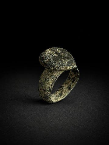 Laat-Romeins / Vroeg-Byzantijns Brons Ring - 4e tot 7e eeuw, Antiek en Kunst