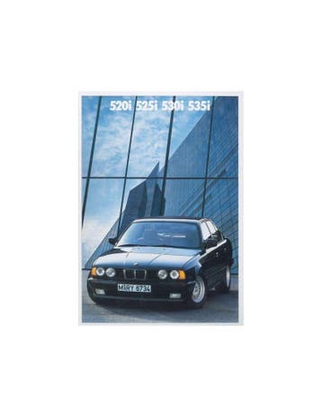 1988 BMW 5 SERIE BROCHURE NEDERLANDS, Ophalen of Verzenden