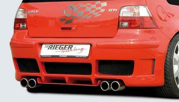 Rieger achterbumper | Golf 4: 10.97-03 | stuk ongespoten abs, Auto-onderdelen, Verzenden, Nieuw, Volkswagen