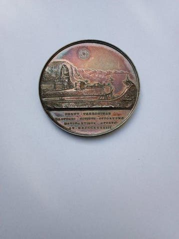 Italië. Medal 1843 Porta Terracina opus G. Girometti (Zonder, Timbres & Monnaies