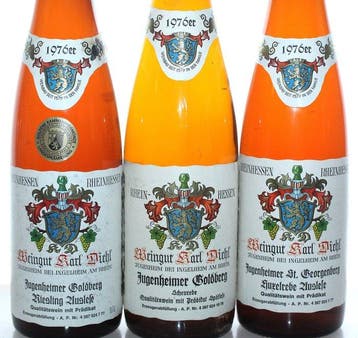 1976 Riesling Auslese + Scheurebe Spätlese + Huxel Auslese -